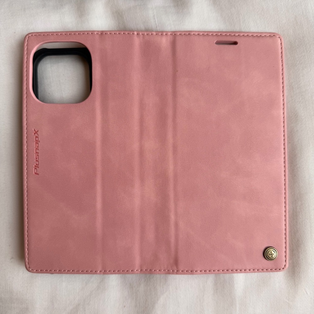 Pink Phone Wallet Case For IPhone 15 Pro Max - Picture 3 of 4